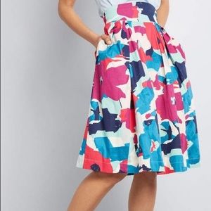 4x Emily & Fin Modcloth exclusive floral print skirt